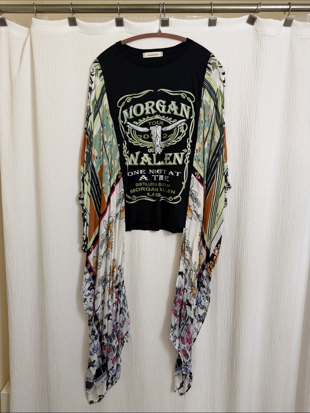 Morgan Wallen Draped Sleeve Women's Top